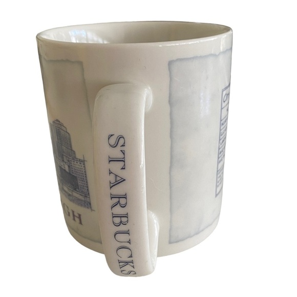 Starbucks 2007 Pittsburgh Steel City Architect Series Coffee Mug Blue and white - Picture 6 of 12